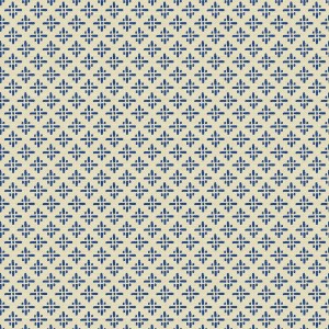 Joules Vliestapete Beckett Star Coast Blue: Blaues Sternmuster auf beigem Grund.