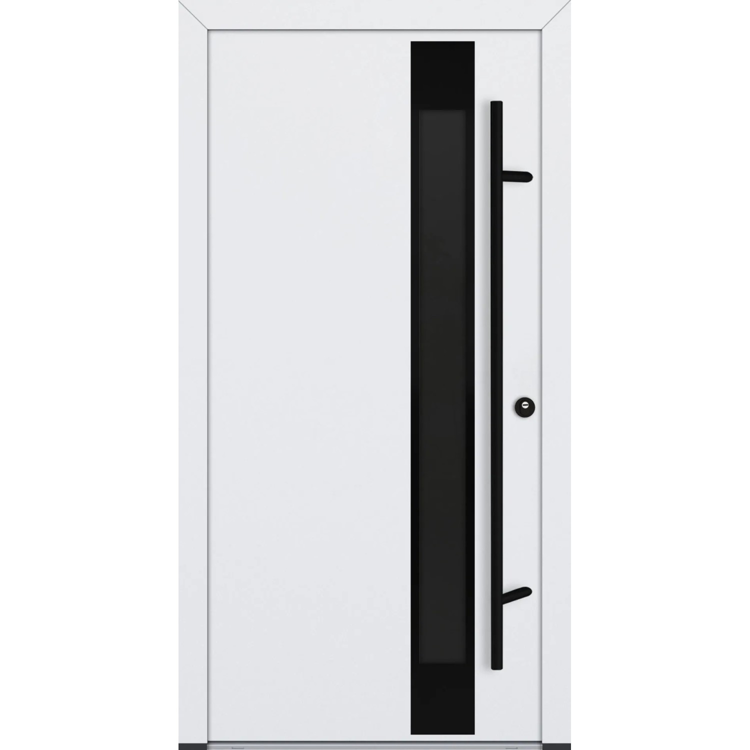 FM Türen AS68 Modell 34 1000 x 2100 Weiß Rechts Innen Beschläge Set 01