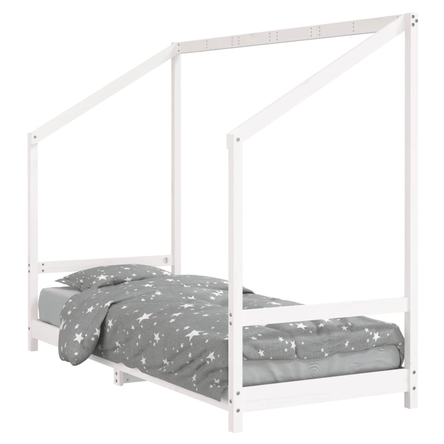 vidaXL Kinderbett Weiß 80x200 cm Massivholz Kiefer 835701 günstig online kaufen