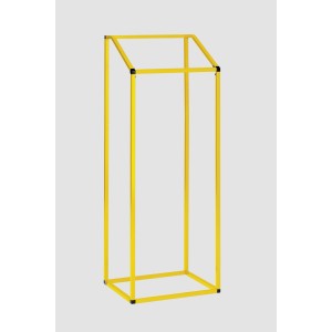 PROREGAL Robuster Müllsackhalter Aus Vierkantrohren Für 1000 Liter HxBxT 183,5 x 63 x 54 cm Stahl Gelb