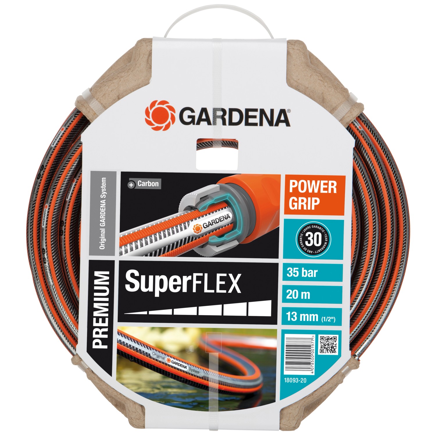 Premium SuperFlex Schlauch 13 mm (1/2 Zoll) 20 m ohne Systemteile