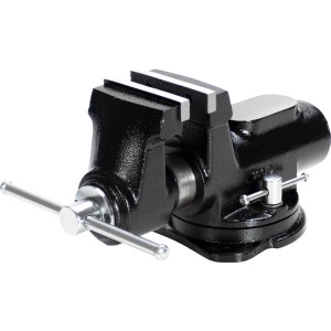 Schwarzer LUX Schraubstock SST-100 D Comfort mit 100 mm Backenbreite für Spannwerkzeuge.