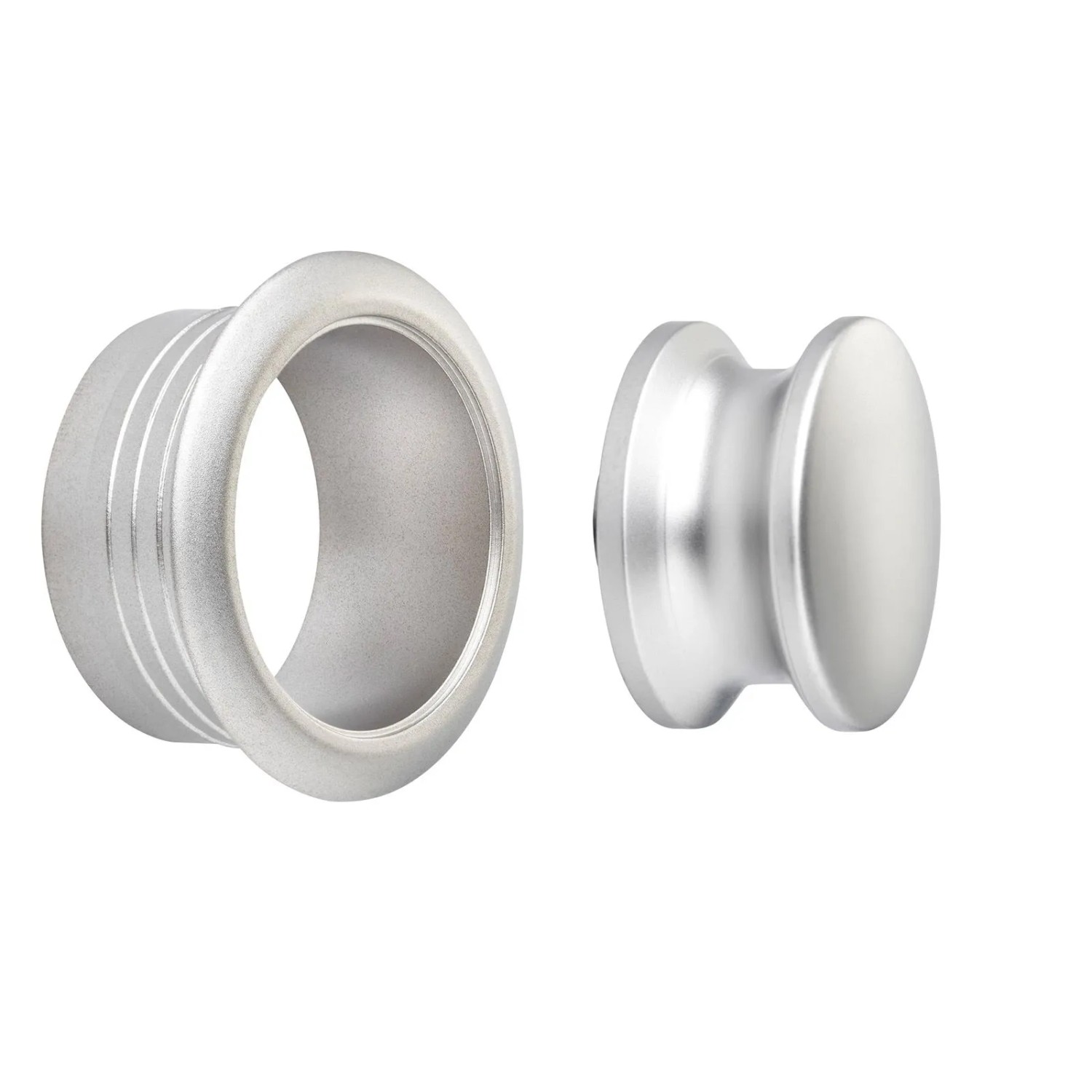 SOTECH Push Lock Midi Druckknopf Ø23 mm Edelstahloptik inkl. Rosette für 19 mm Türstärke Passend für Mini Schloss