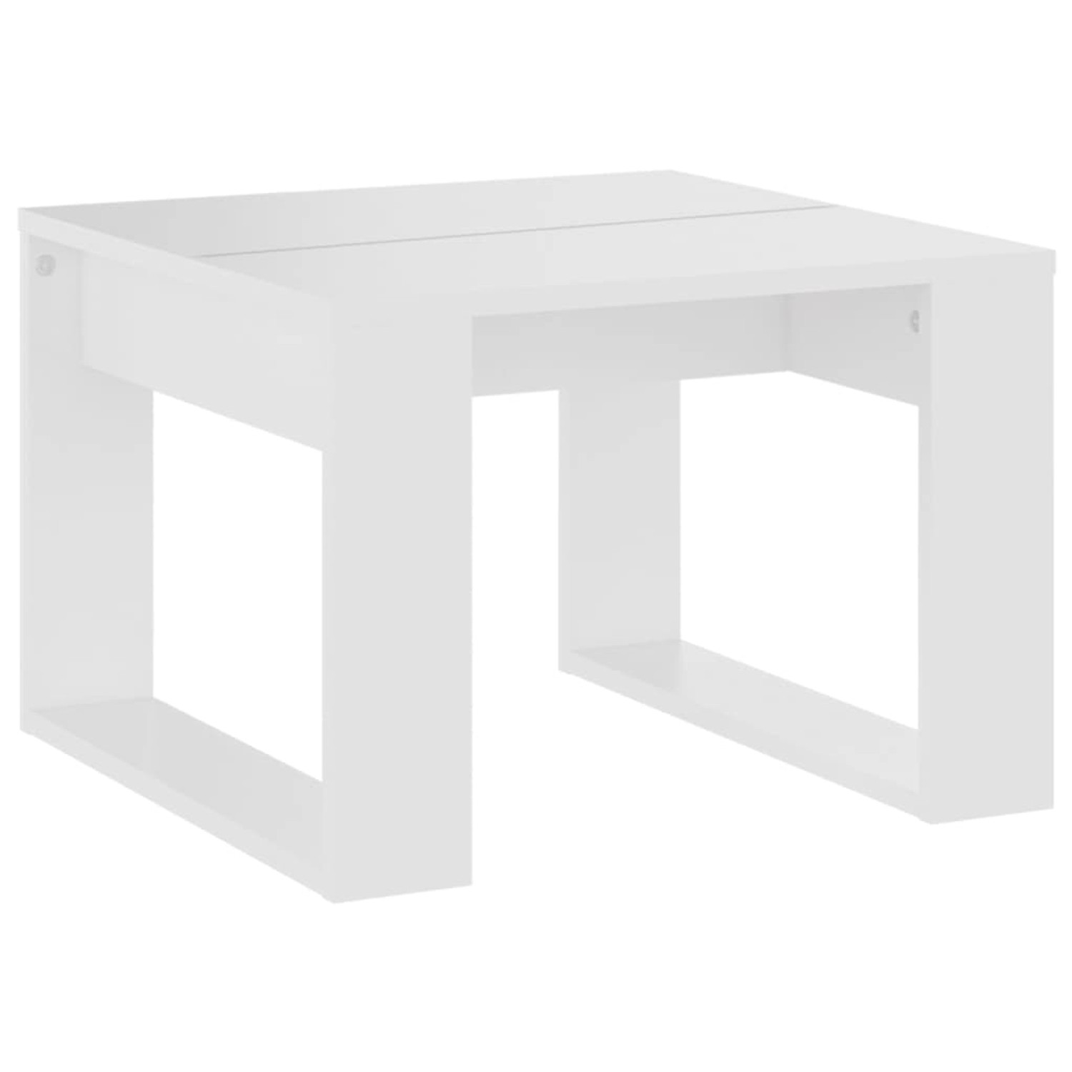 vidaXL Beistelltisch Weiß 50x50x35 cm Holzwerkstoff 808621