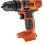 Black+Decker Akku-Bohrschrauber BDCDD18N Solo, 18V, orange/schwarz.