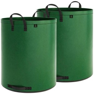 TTL GARDEN SUPER SOLID Gartensack 500 L 2er Set – 200 g/qm Extra Großer Garten Abfallsack Grün Reißfest