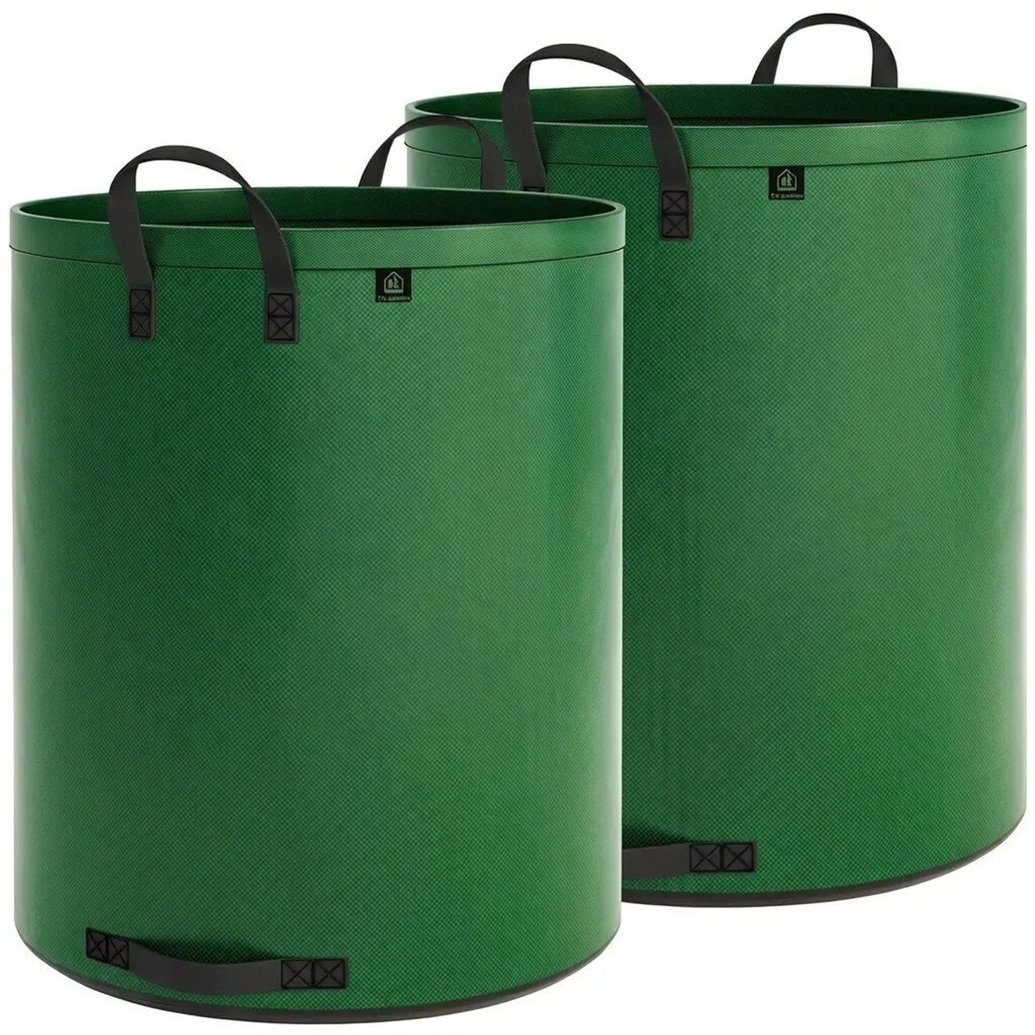 TTL GARDEN SUPER SOLID Gartensack 500 L 2er Set – 200 g/qm Extra Großer Garten Abfallsack Grün Reißfest