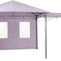 Tepro Seitenteil-Set Lehua/Waya Lavendel, 2-teilig: 1x geschlossen, 1x mit Fenster für Lauben & Pavillons.