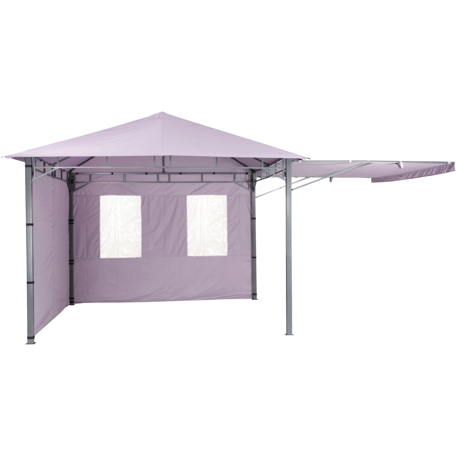 Tepro Seitenteil-Set Lehua/Waya Lavendel, 2-teilig: 1x geschlossen, 1x mit Fenster für Lauben & Pavillons.
