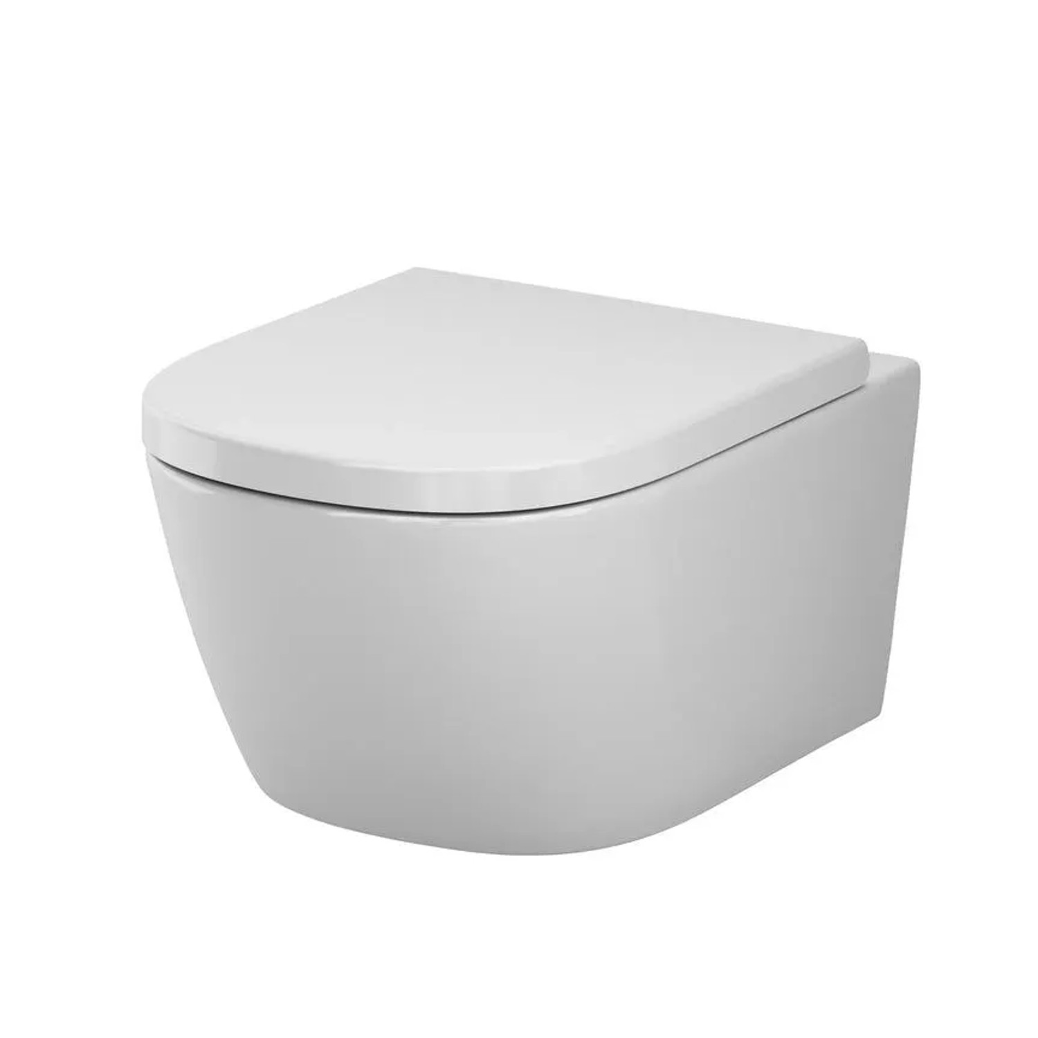 AM.PM Libre Wand WC Spülrandlos Hänge WC mit Toilettendeckel mit Absenkautomatik Duroplast Sitz