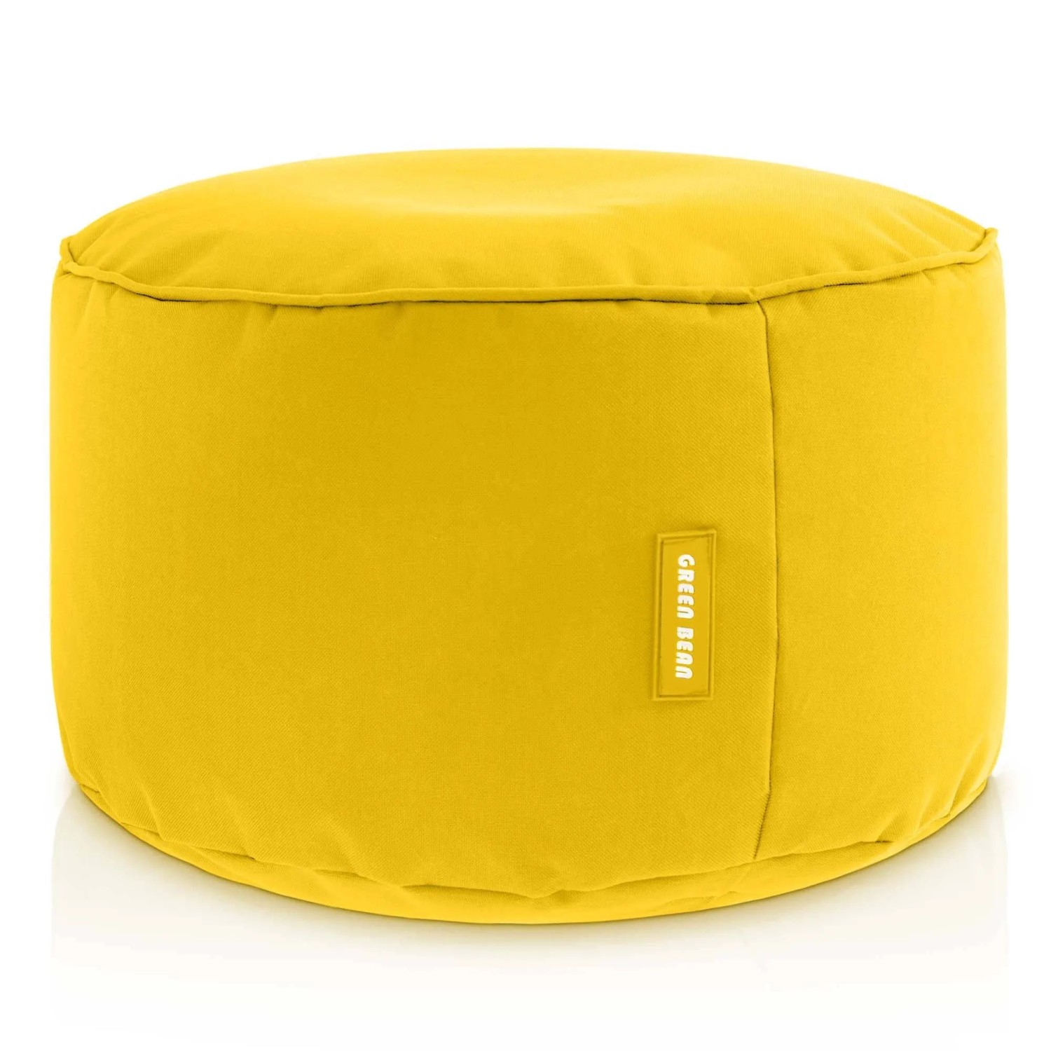 Green Bean Sitzpouf Stay 45 x 25 cm PVC Wetterfest Waschbarer Bezug mit EPS-Perlen-Füllung Gelb