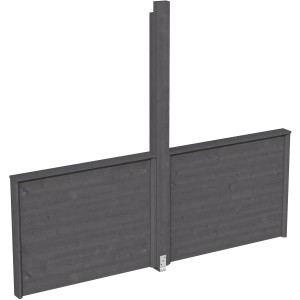 Skan Holz Brüstung für Pavillon Toulouse, 270x106 cm, schiefergrau.