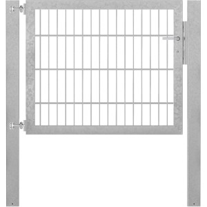 Feuerverzinktes Gartentor Flexo Plus, 100x80 cm, mit Pfosten. Robust und langlebig für Ihren Gartenzaun.