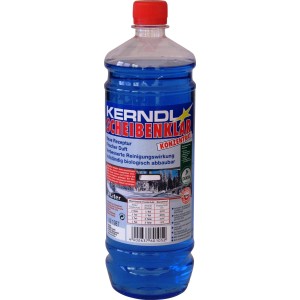 Kerndl Scheibenfrostschutz-Konzentrat, 1 Liter Flasche, blauer Frostschutz für klare Sicht im Winter.
