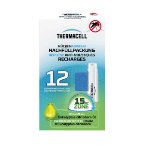 Thermacell Nachfüllpackung für Mückenabwehr, 12 Stunden Schutz für 15 m² Fläche.