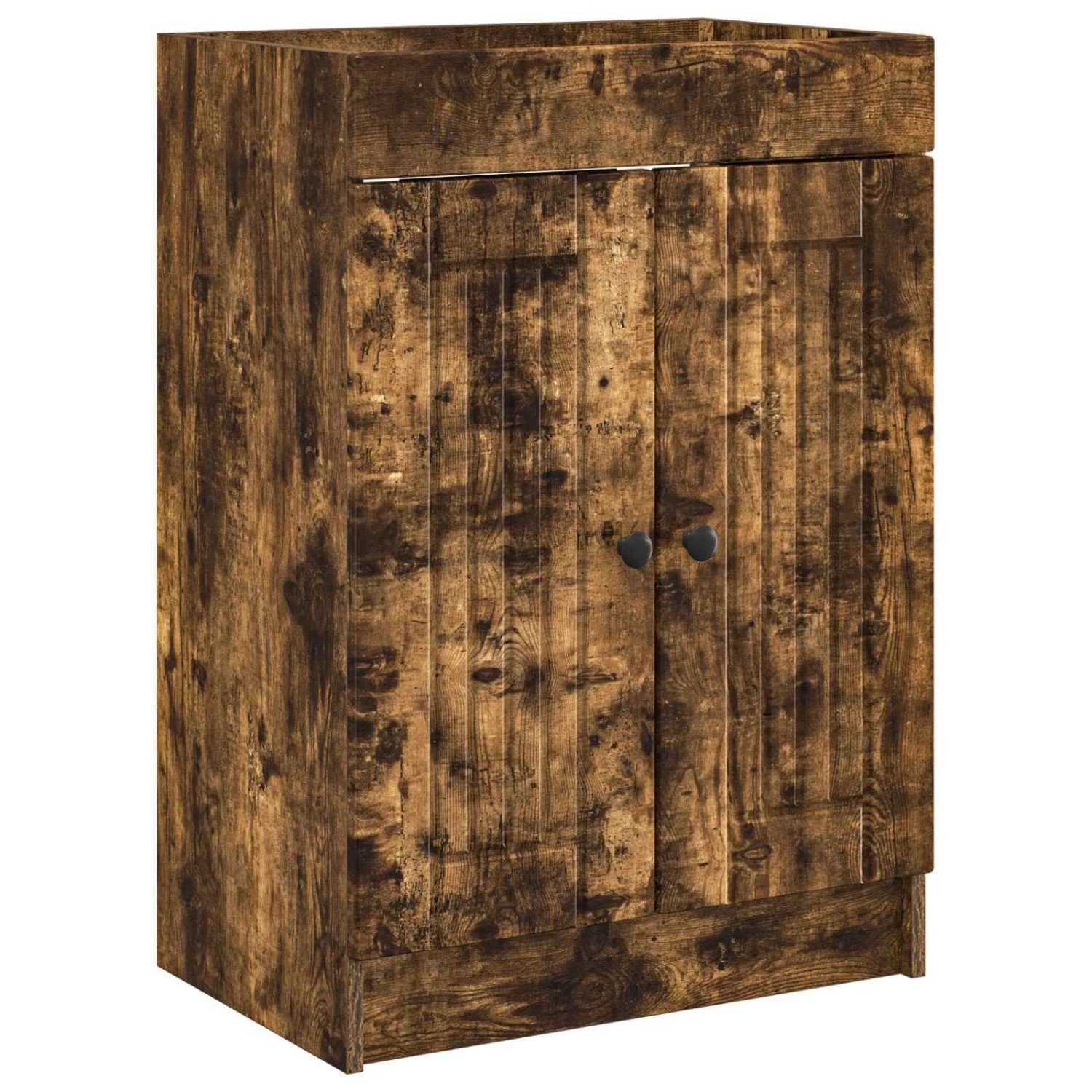 vidaXL Unter dem Waschbecken Badschrank Räuchereiche 890049