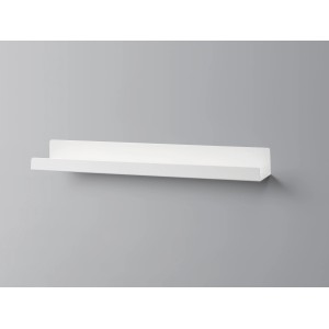 Schwarzes Metall-Wandregal Bix, 60 cm breit, zur Wandmontage für Deko und Bilder.