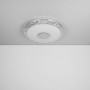 Weiße LED-Deckenleuchte Eddie, Ø 50 cm, mit Farbwechsler und App-Steuerung.