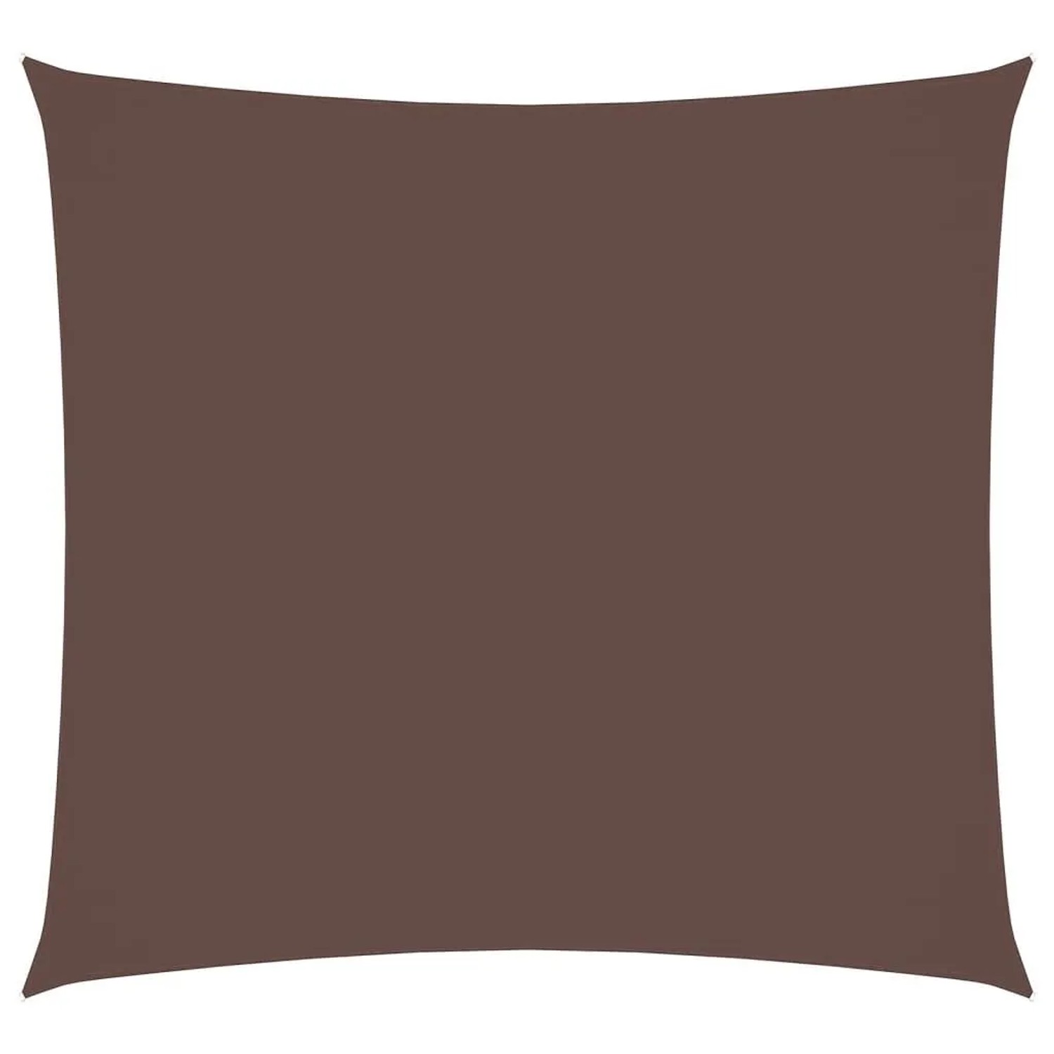 Furnicato Sonnensegel Oxford-gewebe Quadratisch 3x3 M Braun