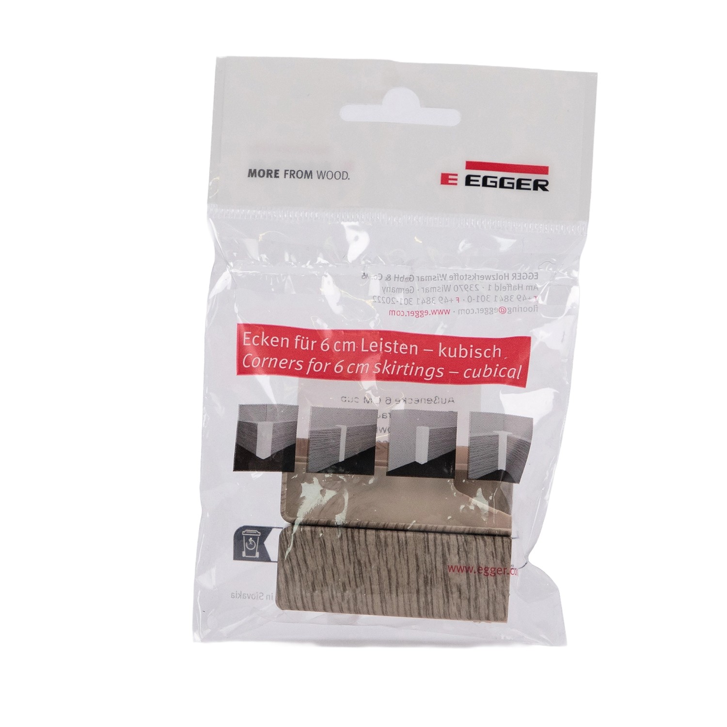 Egger Außenecke Kubisch 6 cm Eiche Graubraun 2 Stück günstig online kaufen