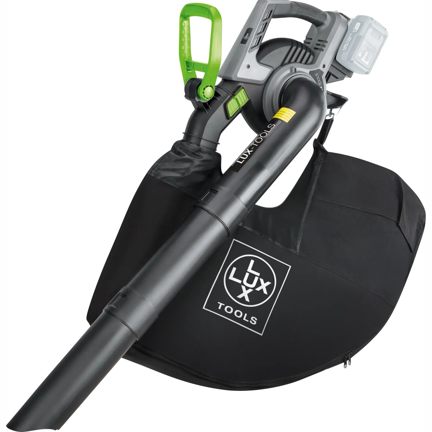 LUX Akku-Laubsauger/-bläser A-LS-20/250-24 mit Auffangsack, ohne Akku.