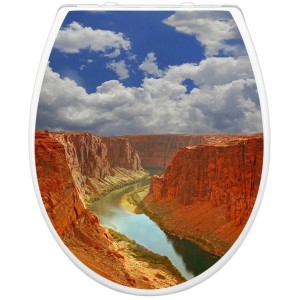 Banjado WC-Sitz mit Grand Canyon Motiv. WC-Deckel mit Absenkautomatik und integriertem Kindersitz.