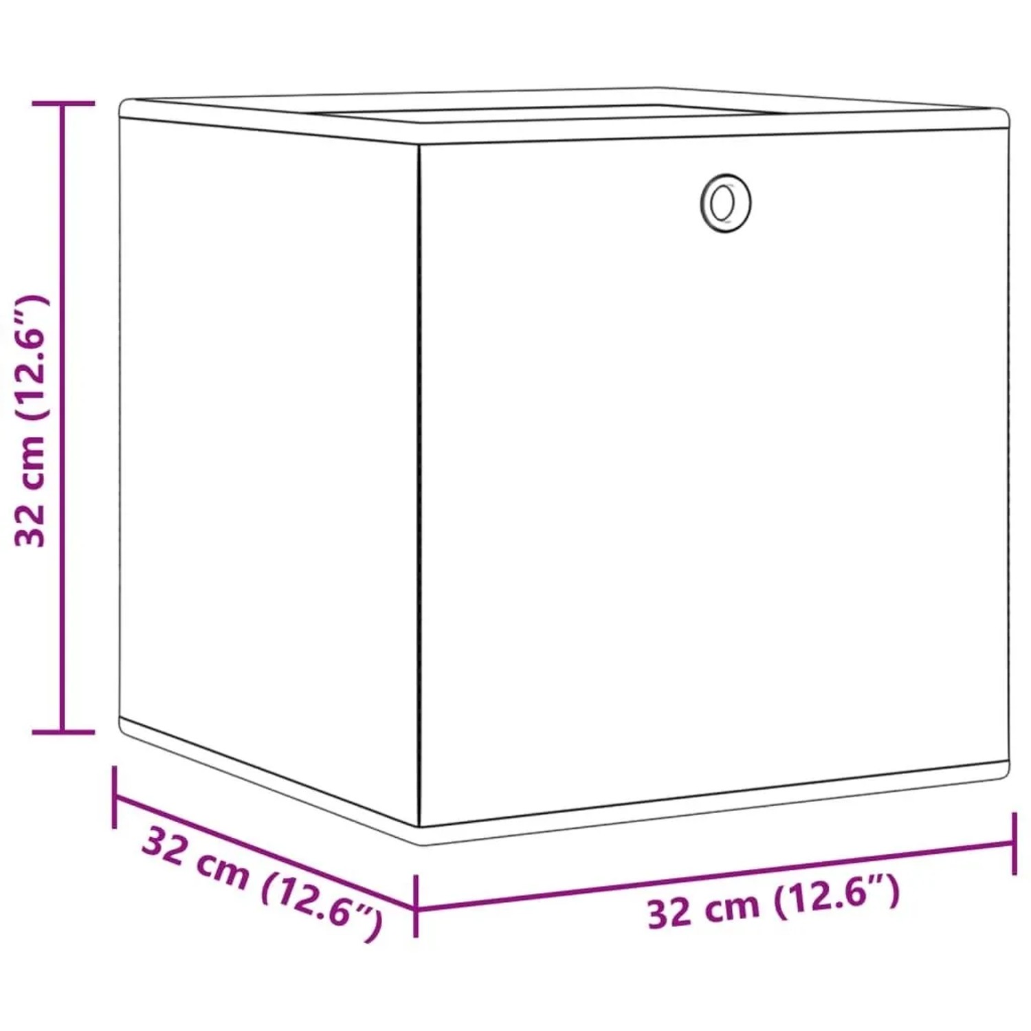 vidaXL Faltboxen 10 Stk Braun 32x32x32 cm Vlies 4018986_12