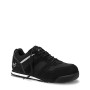 Schwarzer Jori Sicherheitshalbschuh JoSlim Black Low ESD S3, Größe 37, aus Veloursleder und Textil.