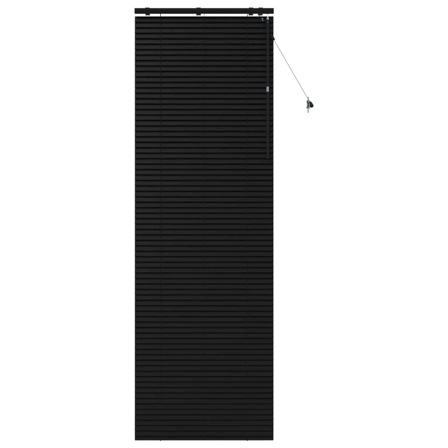 vidaXL Venezianische Jalousie Schwarz 70 x 250 cm 35 mm 42015510