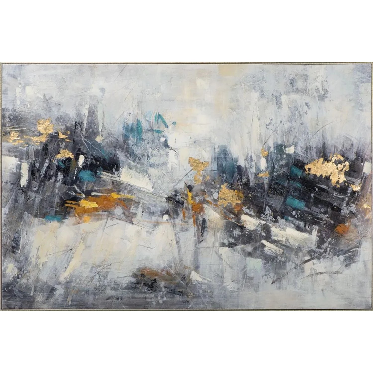 Art Universe Leinwandbild Eisgold 100 x 150 cm