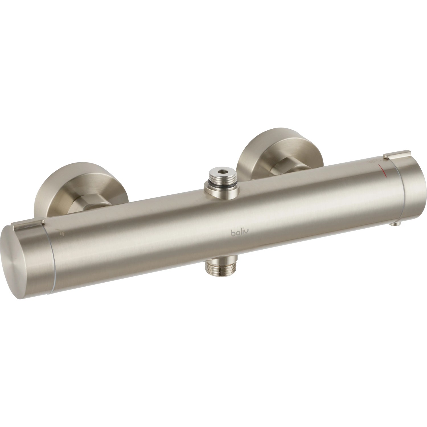 baliv Überkopfbrause-Set KBS-22.21 in Edelstahloptik, Thermostat Duscharmatur.