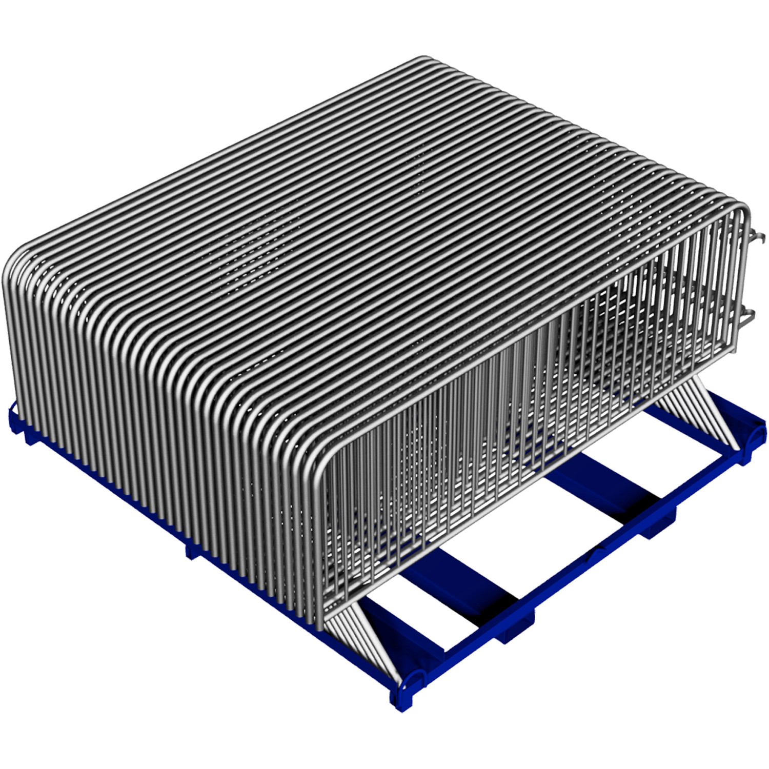 Schake Absperrgitter-Set Typ B Silber 35-tlg.
