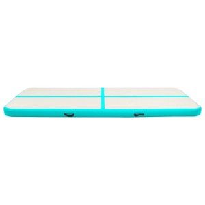 vidaXL Aufblasbare Gymnastikmatte mit Pumpe 500x100x20 cm PVC Grün 92684