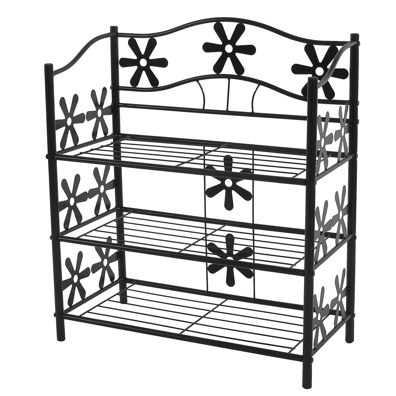 BERLINLODGE Regal Metall Bücherregal Schuhregal Standregal HxBxT 70x60x30cm günstig online kaufen