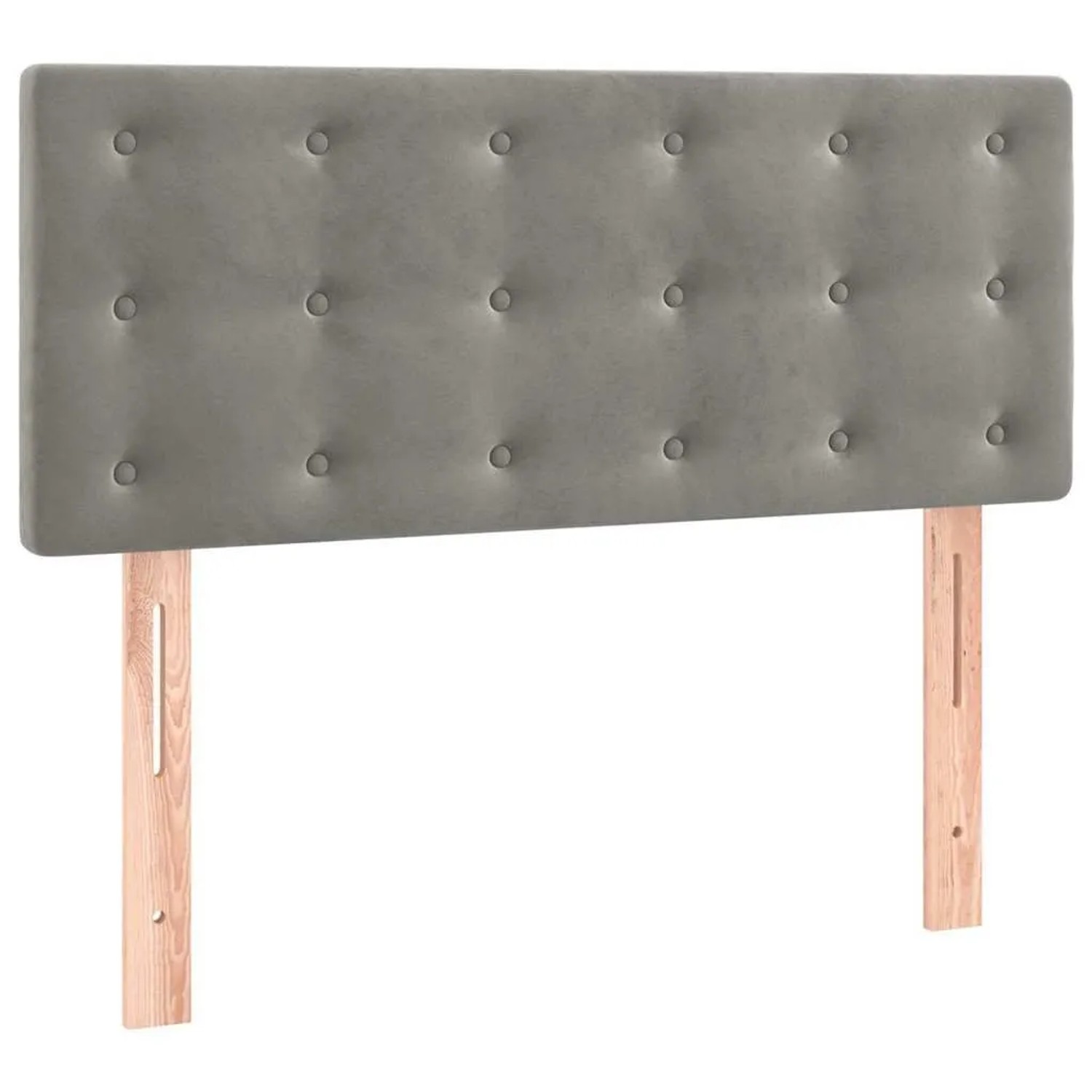 vidaXL Kopfteil Hellgrau 100x5x78/88 cm Samt 346450