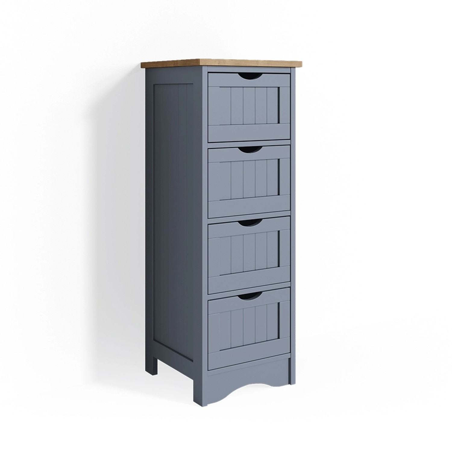 Vicco Badschrank Bianco Grau 30 x 81 cm günstig online kaufen