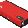 Rotes Mini Lithium Power Pack 200 A mit LED-Arbeitsleuchte für Autoelektrik.