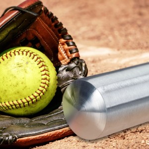 Relaxdays Baseballschläger Aluminium Silber Schwarz Rutschfest 86 cm x 5 cm