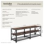 Tectake Tv Regal Chicago Industrial Style Holz und Stahl 141 x 41 50 x 50 50 cm Industrial Holz Dunkel Rustikal_6