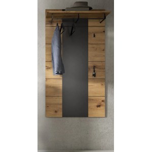 Inn.Furn Garderobenpaneel in Eiche und Grau 80 x 141 cm Cooper