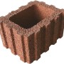 Brauner Pflanzstein (40x30x25 cm) für Mauern und Hangbefestigung.
