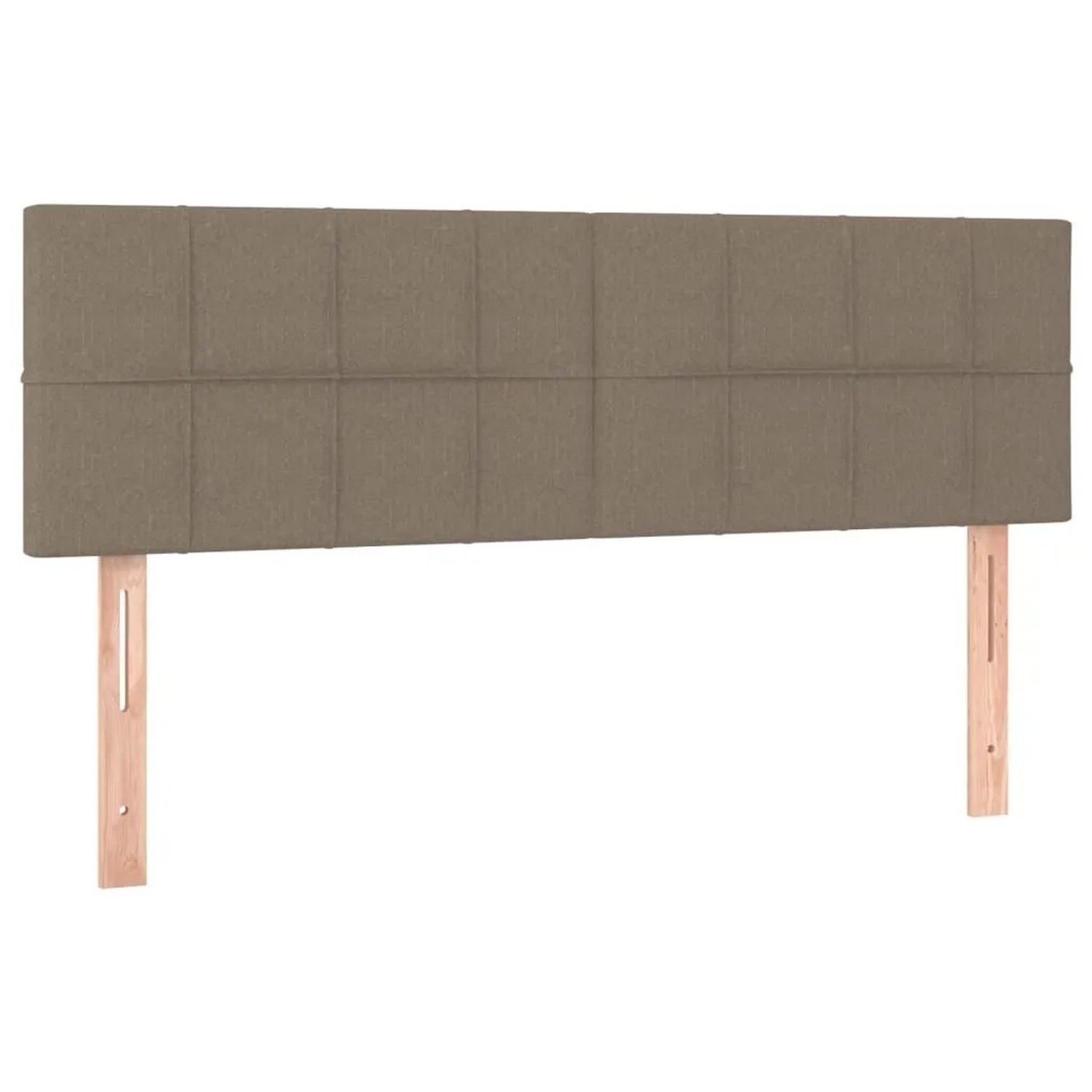 vidaXL Kopfteile 2 Stk Taupe 72x5x78/88 cm Stoff 346050
