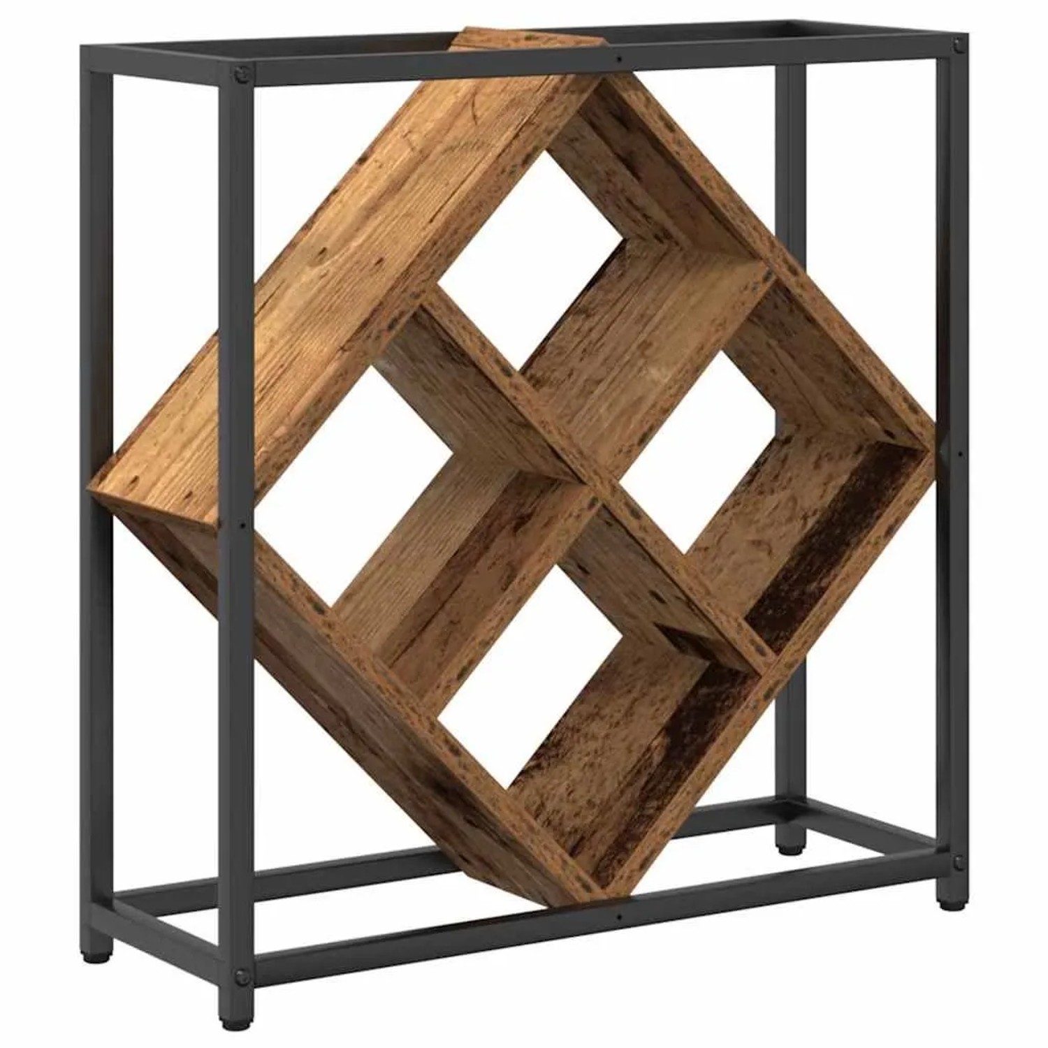 vidaXL Weinregal Altholz 51 x 18 x 52,5 cm Holzwerkstoff 868223