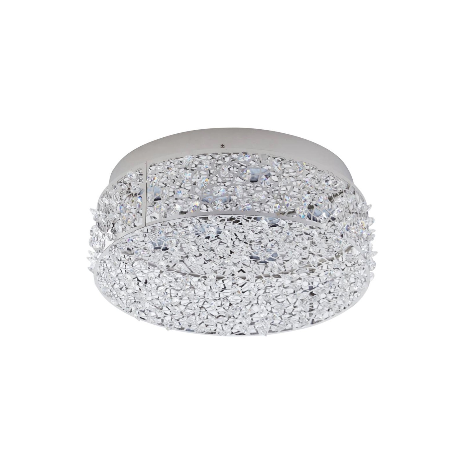 Lucande LED Deckenleuchte Felias 9621800 Modern in Chrom 1-flammig Schlafzimmerleuchte