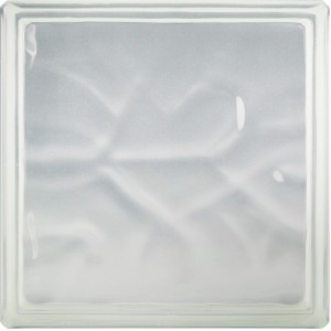 Klarer Glasstein „Wolke“ von Fuchs, 24x24x8 cm, glänzende Oberfläche für Innen- und Außenbereich.