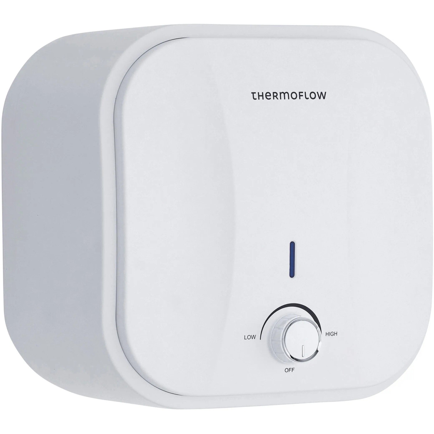 Thermoflow Untertischspeicher 10 Liter mit Armatur QMIX700, Nahansicht.