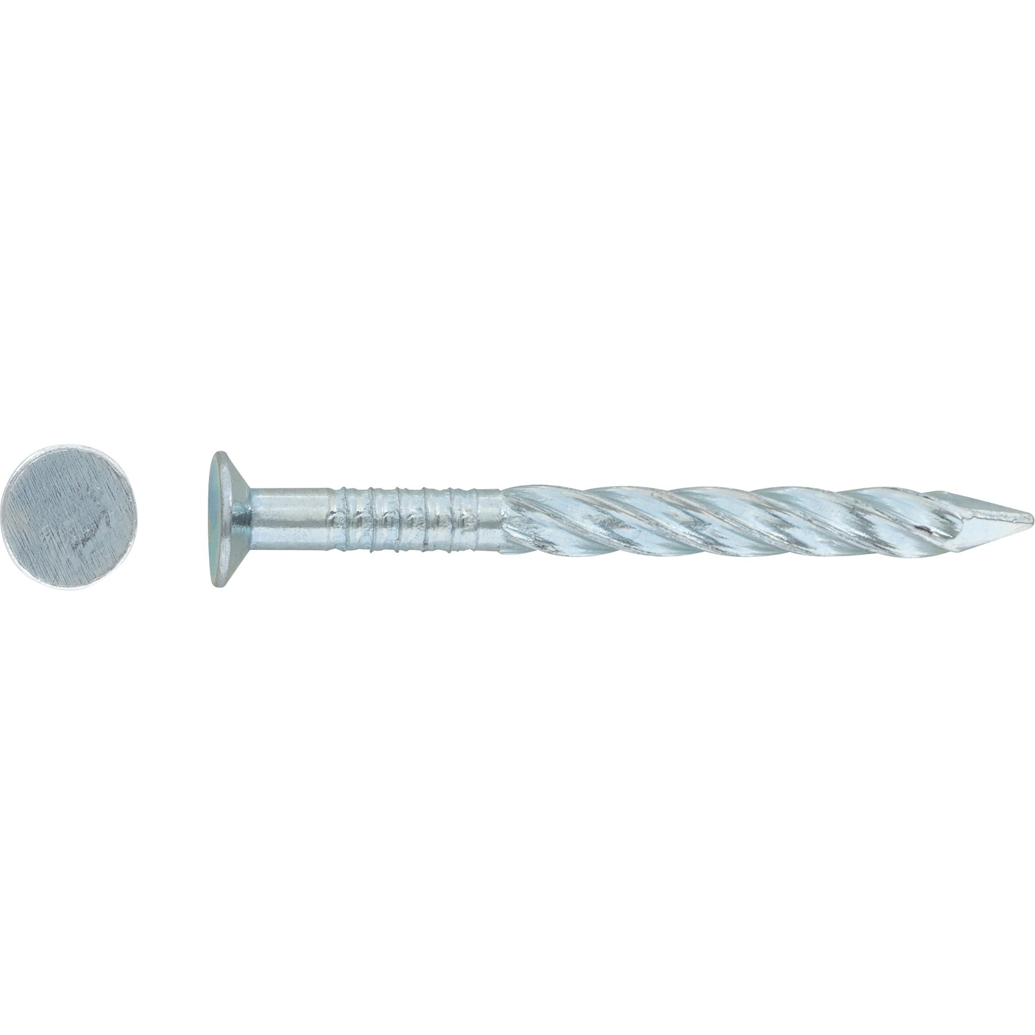 LUX Flachkopf Drallnägel Ø 3,5 mm x 50 mm Galvanisch Verzinkt 20 Stück