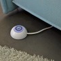 Brennenstuhl Eco-Line Steckdosenleiste: Detailaufnahme des Fußschalters mit Kabel.
