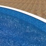 Nahaufnahme der blauen Mountfield Poolfolie (Ø 3,6 x 1,2 m) im Pool, Kategorie Poolzubehör.
