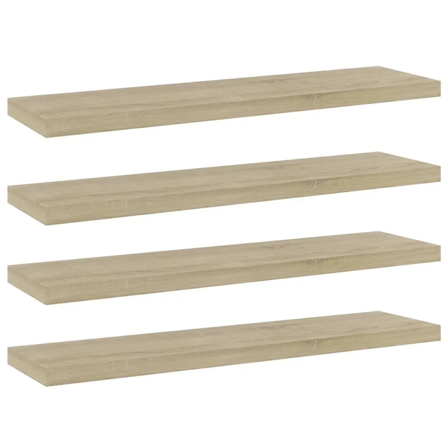 vidaXL Bücherregal-Bretter 4 Stk Sonoma-Eiche 40x10x1,5 cm 805128